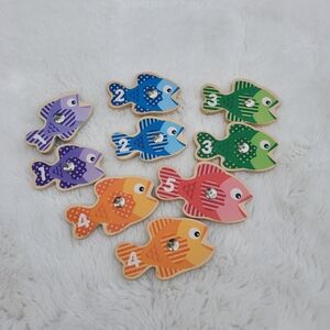 Colorful Wooden Melissa & Doug Fish Puzzle Set